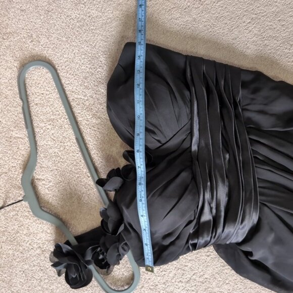 Bill Levkoff Bridesmaid Prom Evening Floral Applique One Shoulder Gown Dress 6 - Picture 7 of 8